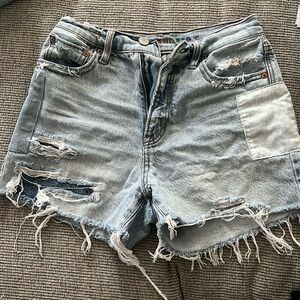 American Eagle High Rise Jean Shorts